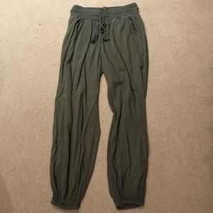 Aerie Real Soft Harem Pant - Olive